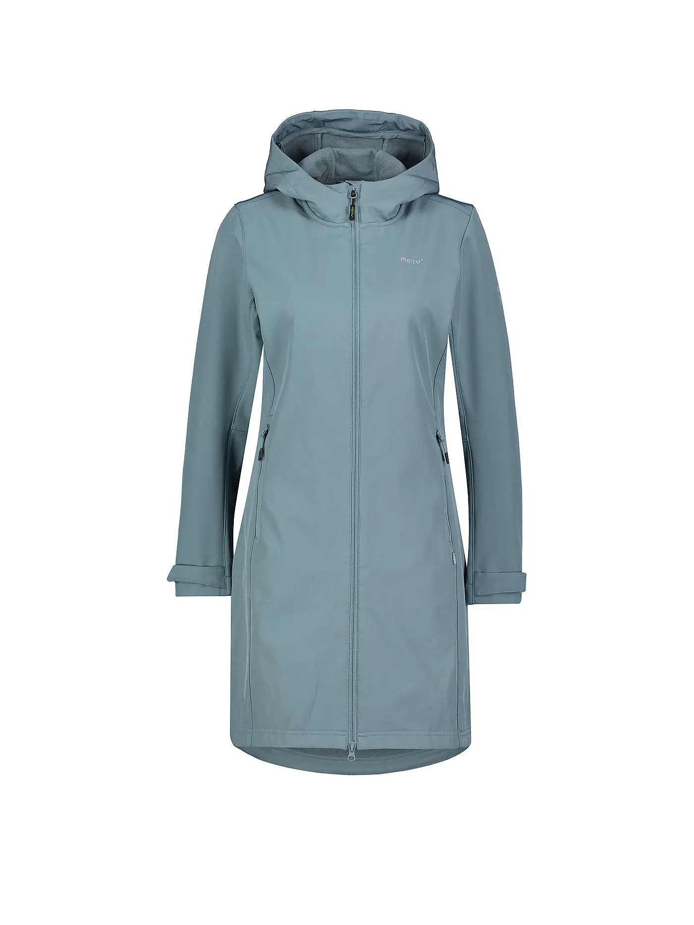 MERU | Damen Winter Softshellmanten Touloluse Hoodie | grau